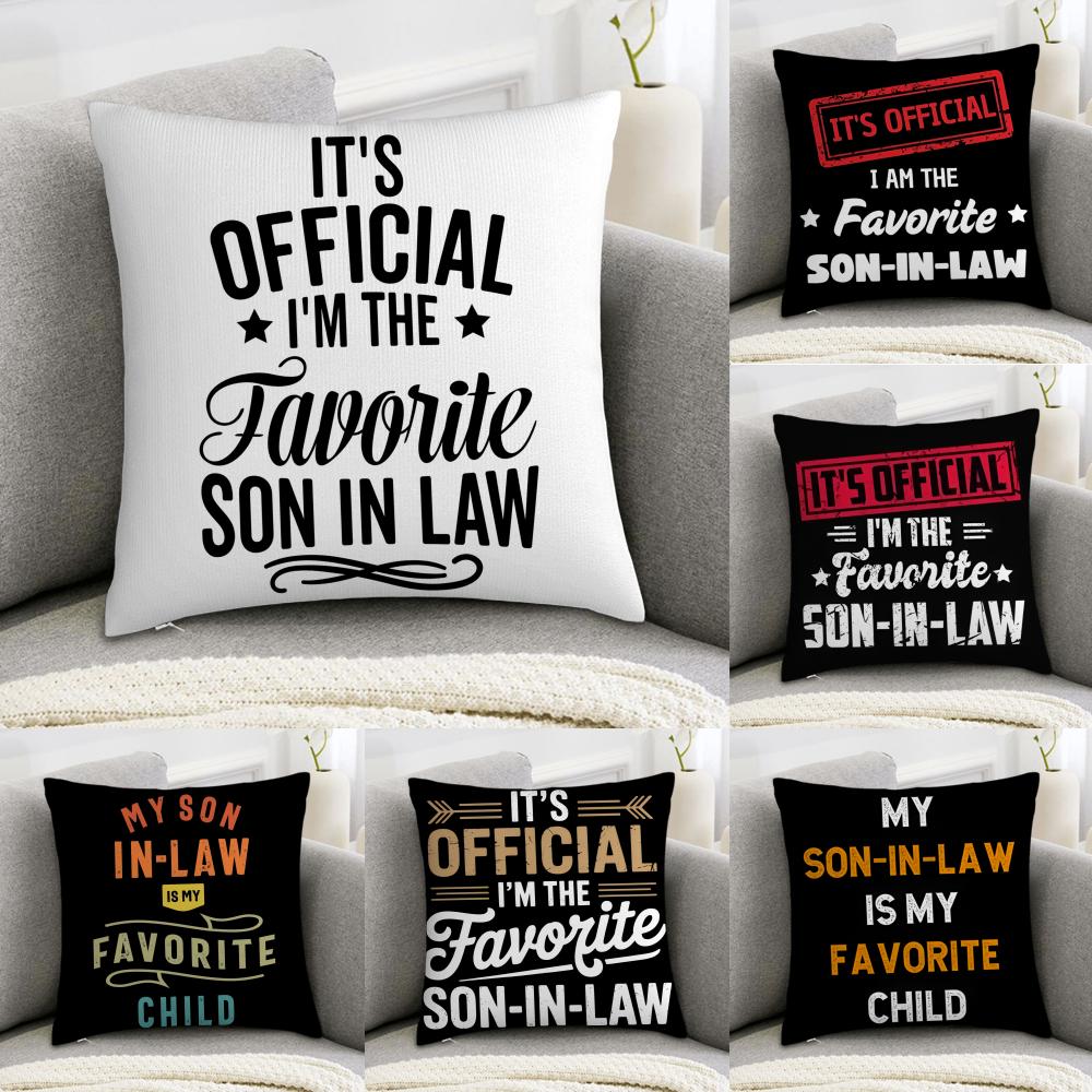THE FAVORITE SONINLAW Cushion Cover Elegant Comfort Pillowcase Sofa Bed Doublesided Printed Invisible Zipper Home Decor