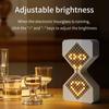 Adjustment Electronic Timer Brightness 3D Hourglass Ornament Creative Night Light  Birthday Gift