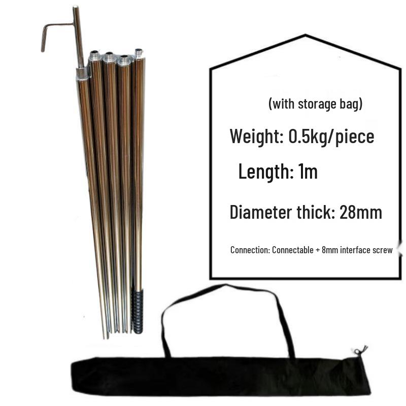 Telescopic Stainless Steel and Aluminum Alloy Marine Fire Hook for Boats and Yachts
