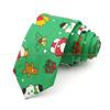 New, Cotton, Christmas, 6cm Tie, Red, Blue, Green Necktie, Santa Claus Snowflake,Neck Tie Festival,