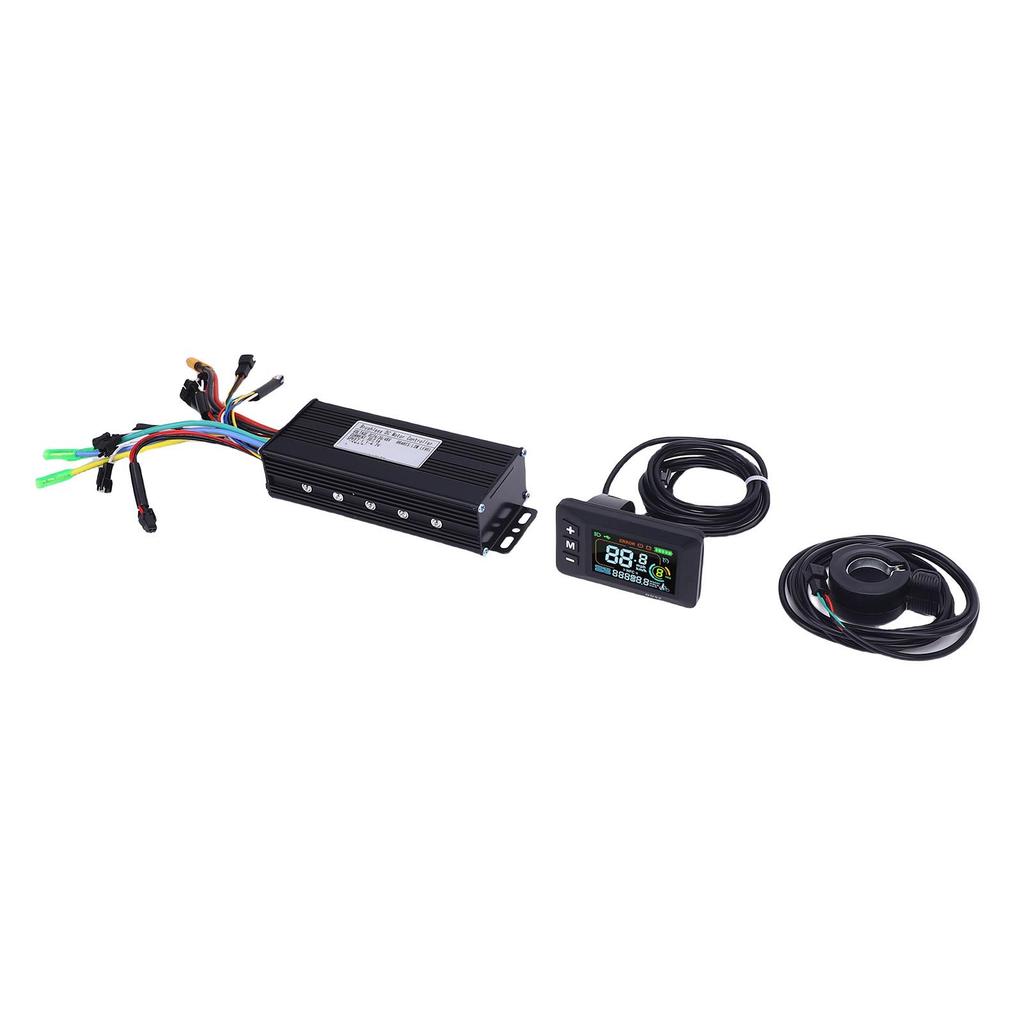 Electric Bike Controller Kit 30A 3 Mode Sine Controller LCD GD02 Display Panel 130X Thumb Throttle for Electric Bicycle