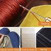 1Set with Copper Handle Leather Sewing Tapered Needles  for Shoes and Leather Repairs
