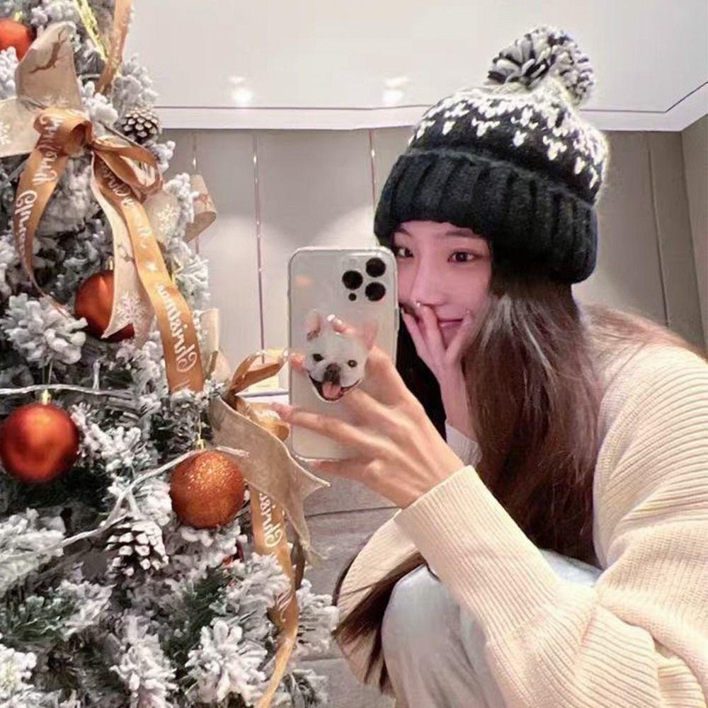 Ear Protection Knitted Cap Warm Beanie Hats Fashion Winter Hat Women
