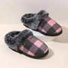 Fashion Faux Fur Plush Slippers for Women 2025 Closed Toe Keep Warm Fur Slippers Woman Comfort Soft Sole Non-Slip Cotton Padded Shoes