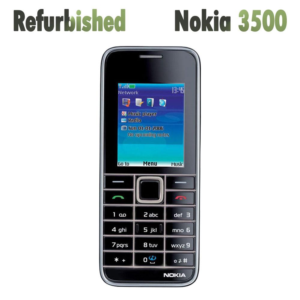 Восстановленный оригинальный мобильный телефон Nokia 3500 classic с 1 SIM-картой.