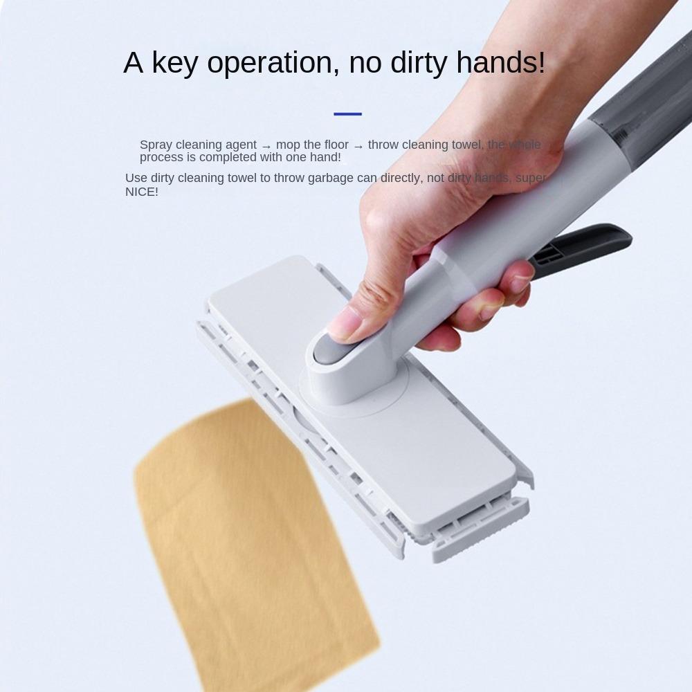 Двойного назначения Швабра с распылителем, швабра с зажимом для ткани без рук, творческая швабра для уборки офиса