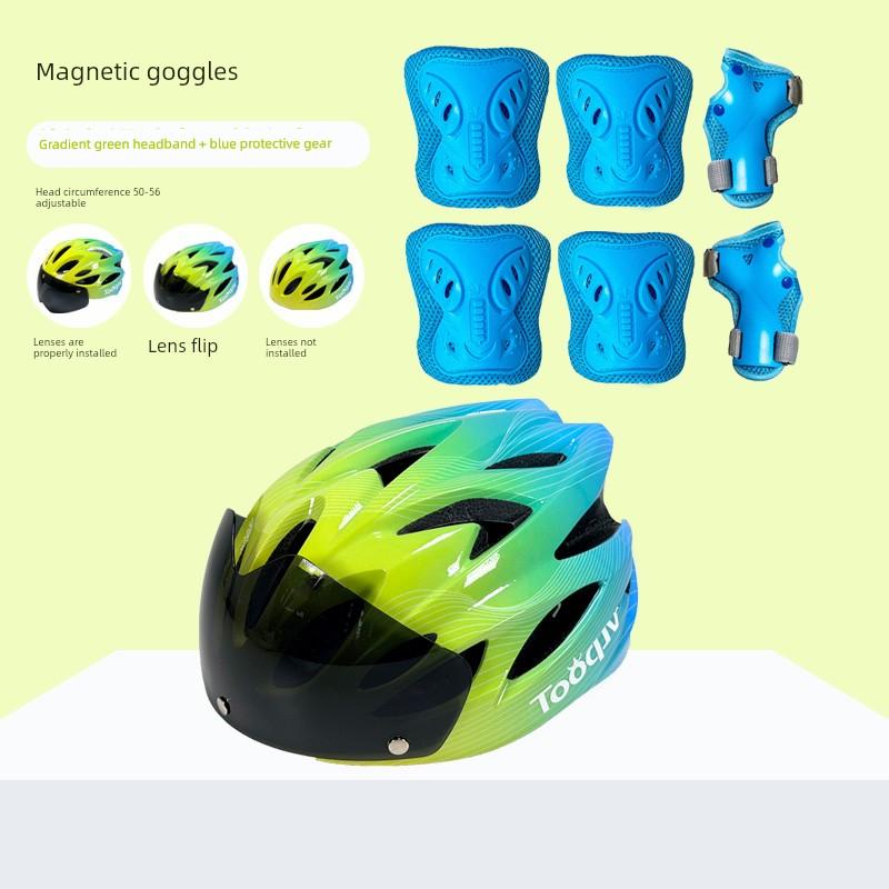Tooquv Bicycle Helmets for Children Boy Cycling Helmet Girl Bicycle Mountain Bike Helmet Cycling Fixture
