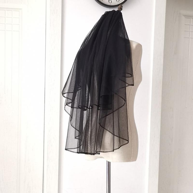 Сетка Вуаль Головной убор Черная Тюлевая Вуаль Головной убор для Хэллоуин Вечеринки Карнавала Винтажный Косплей Головной убор Праздничные Принадлежности