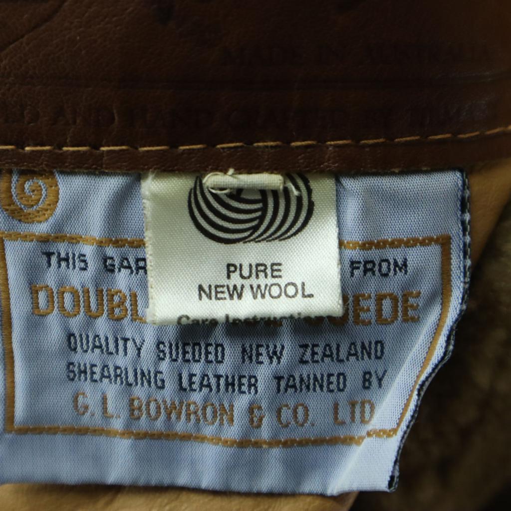 G.L.BOWRON & CO.LTD Сделано в Новой Зеландии Куртка из мутона с длинным рукавом XL Женская Б/У