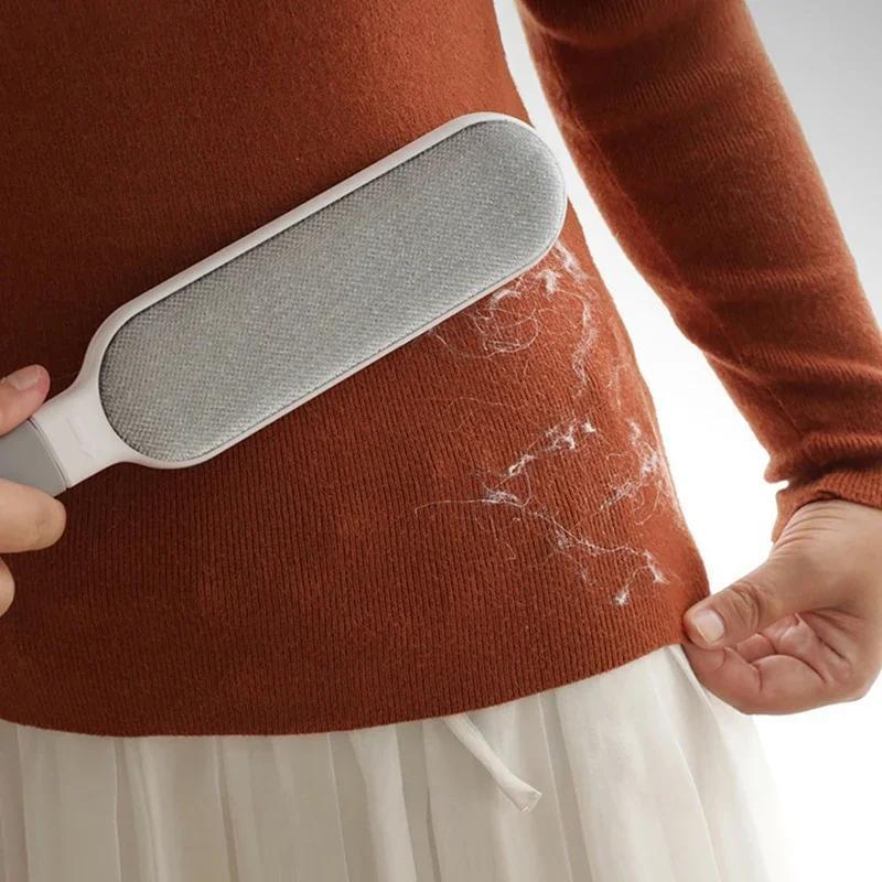 1 шт., многоразовая щетка для удаления ворса, двухстороннее средство для удаления шерсти домашних животных, ручная электростатическая липкая щетка для удаления ворса, для кошек, одежды, дивана, мебели, постельных принадлежностей