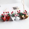 Christmas Decoration Double Horn Bells Multi-Color Available Christmas Tree Accessories Metal Bell Hanging For Various Occasions