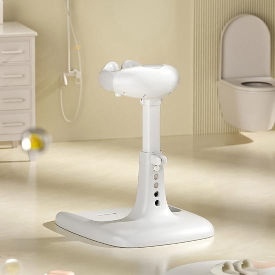 Yousheng Baby Shower Rack with Anti-Slip Pad Adjustable Height Easy Installation Toddler Shower Support Duck Design Baby Bathtub Stand