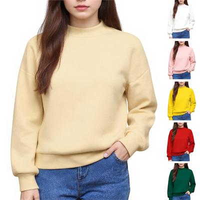 Подростковые топы однотонные милые модные молодежные с длинным рукавом оверсайз толстовки подростковые топы зимняя одежда в стиле преппи