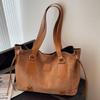 2025 New Retro British Style Commuter Handbag Fashionable High-end Texture Niche Design Underarm Bag Tote Bag