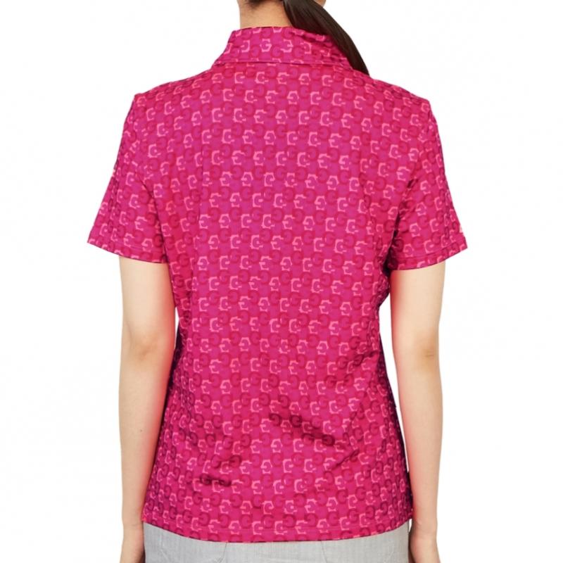 Galleria G Fore Golfwear Женская футболка с воротником и коротким рукавом G4lS23k563 Sor