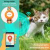 CUSOZWO Кошачья шлейка и поводок Защита от побега для улицы Мягкий нейлон Регулируемый Милый набор шлейки и поводка для кошек с держателем для AirTag для маленьких и