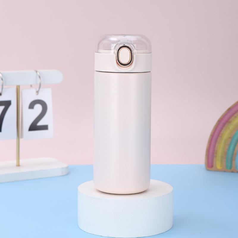 Creative Mini Pea Cup Stainless Steel Bouncing Cover Vacuum Flask Thermos Cup Coffee Tea Milk Thermo Bottle