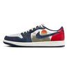 Air Jordan 1 Пейзаж Нескользящие Низкие Винтажные Баскетбольные Кроссовки Мужские Красные HQ2993-100(Команда366-)