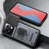 KEYSION Противоударный защитный чехол для Xiaomi POCO X6 Pro, защитное кольцо для объектива камеры, подставка, задняя крышка для телефона POCO X5 Pro 5G