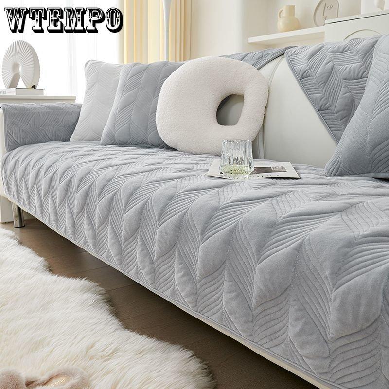 Подушка для дивана в скандинавском стиле, современная мода, всесезонная, универсальная, противоскользящая, подушка для гостиной, полотенце для спинки, плюшевый чехол для дивана