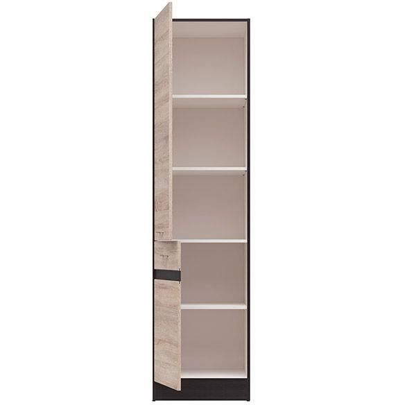 JUNONA Colonne de cuisine 2 Portes ouverture gauche - L 50 x H 196 x P 46 cm - Chêne sonoma