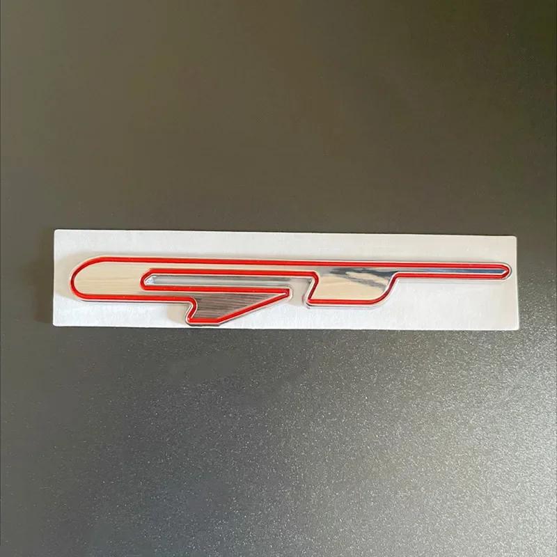 3D Metal GT Line Logo Rear Boot Trunk Emblem Badge Decals For Peugeot 307 308 Renault KIA Rio K3 K5 Ceed Sportage Car Stickers A24