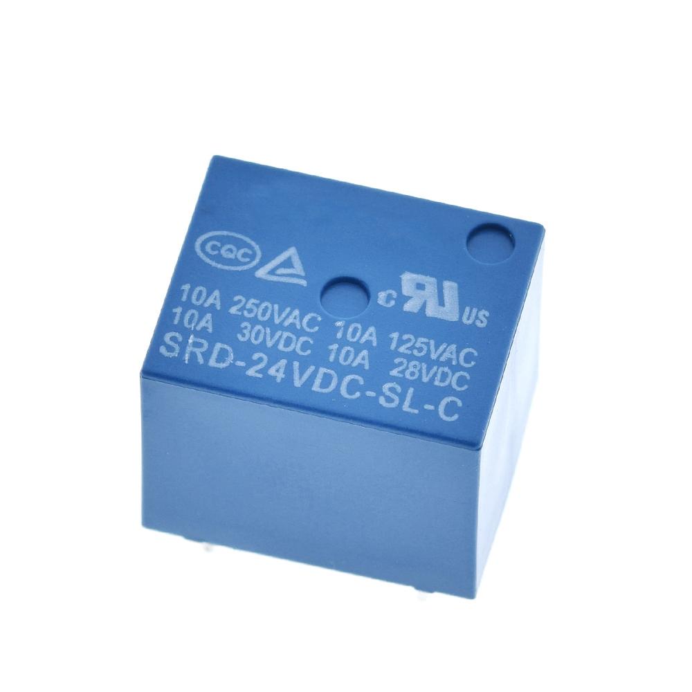 1/3 шт. Реле SRD-03VDC-SL-C SRD-05VDC-SL-C SRD-06VDC-SL-C SRD-09VDC-SL-C SRD-12VDC-SL-C 3В 5В 6В 9В 12В 24В 48В 10А 250В AC 5-контактные