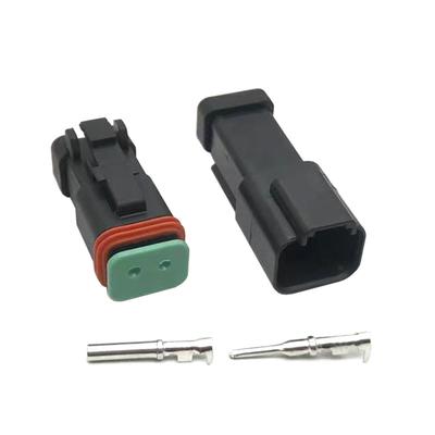KOOLMV DT06-2S DT04-2P 1 Комплект Черный 2-контактный Папа Мама Amphenol Deutsch Серия DT