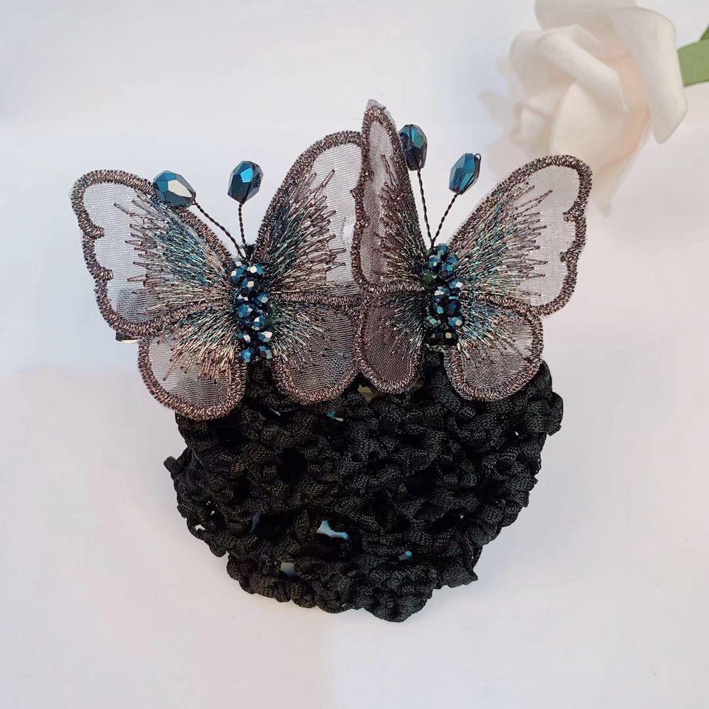 Отель Авиакомпания Стюардесса Конский хвост Зажим Корейский Пучок Снуд Женщины Пружинные Зажимы Заколки Чехол Сетка