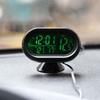 12V-24V Car Battery Voltage Volt Voltmeter Tester Freeze Alert Car Voltmeter Thermometer  Car