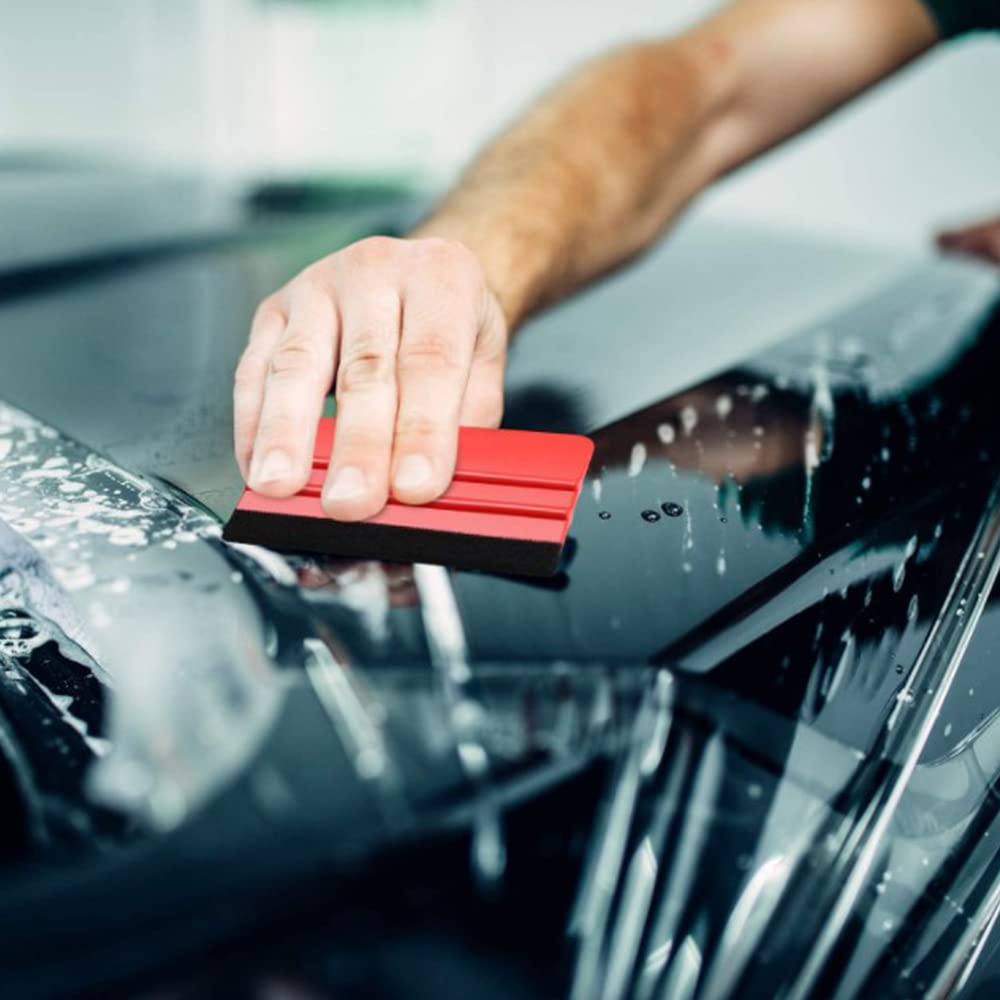 YFFSFDC Набор из 3-х фетровых ракелей, 3 цвета, набор из 3 предметов, шпатель, фетр, автоматическая обертка, пленка, наклеивание, набор строительных инструментов, вспомогательные средства для наклеивания