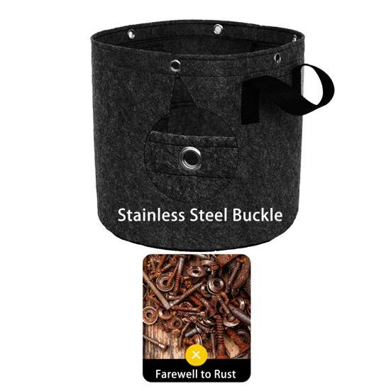 2/5/10/15 Gallon Grow Bag with Handles Non-woven Fabric Gardening Vegetable Tomato Strawberry Growing Planter Garden Supplies