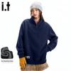 Fingercroxxit Men's American Street Style Half-Zip Sweatshirt