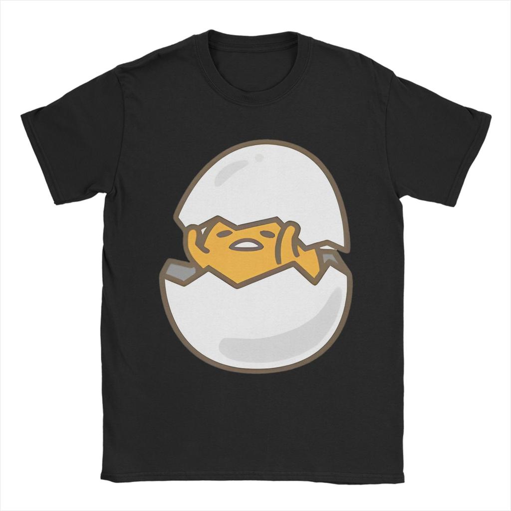 Повседневная футболка Gudetama "Вы заслужили поспать" для мужчин, с круглым вырезом, короткий рукав, хлопковый летний топ