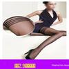 Женские сексуальные черные шелковые чулки выше колена с дизайном из четырех косточек