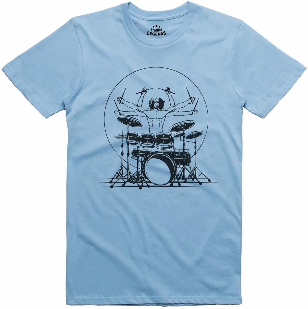 Unisexs T Shirt Extreme Drummer Rock Grunge Punk Band Regular Fit Tee