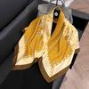 Retro 91 square scarf twill silk printing Korean version girls silk scarf summer and autumn imitation silk decorative gift scarf