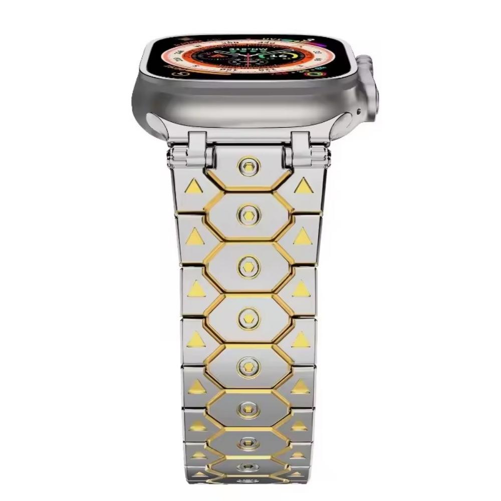 Деловой стальной ремешок для Apple Watch Ultra 2 49 мм 10 42 мм 46 Браслет для iWatch 9 8 7 6 5 4 se 45 мм 44 мм 40 38 мм Ремешок