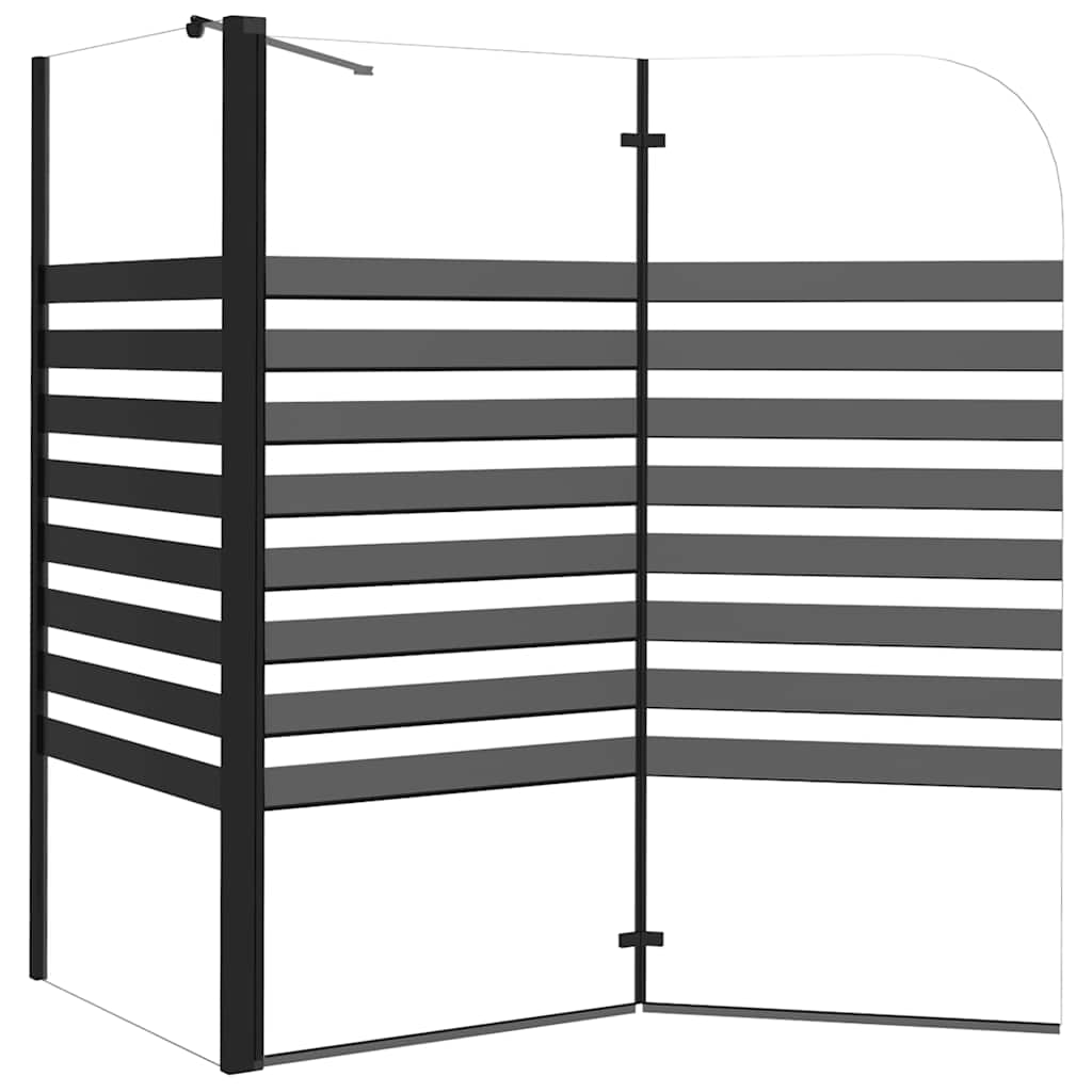 Shower Enclosure 120 x 68 x 130 cm Tempered Glass Striped