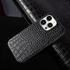 For iphone 14 pro case Crocodile Genuine Leather Cover Etui Coque Shockproof for Funda iphone15pro XR XSMax 11 8plus 12 Carcasa