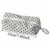 Polka Dot Pencil Case Sweet Zipper Stationery Pouch Pencil Storage Bag  Back To School