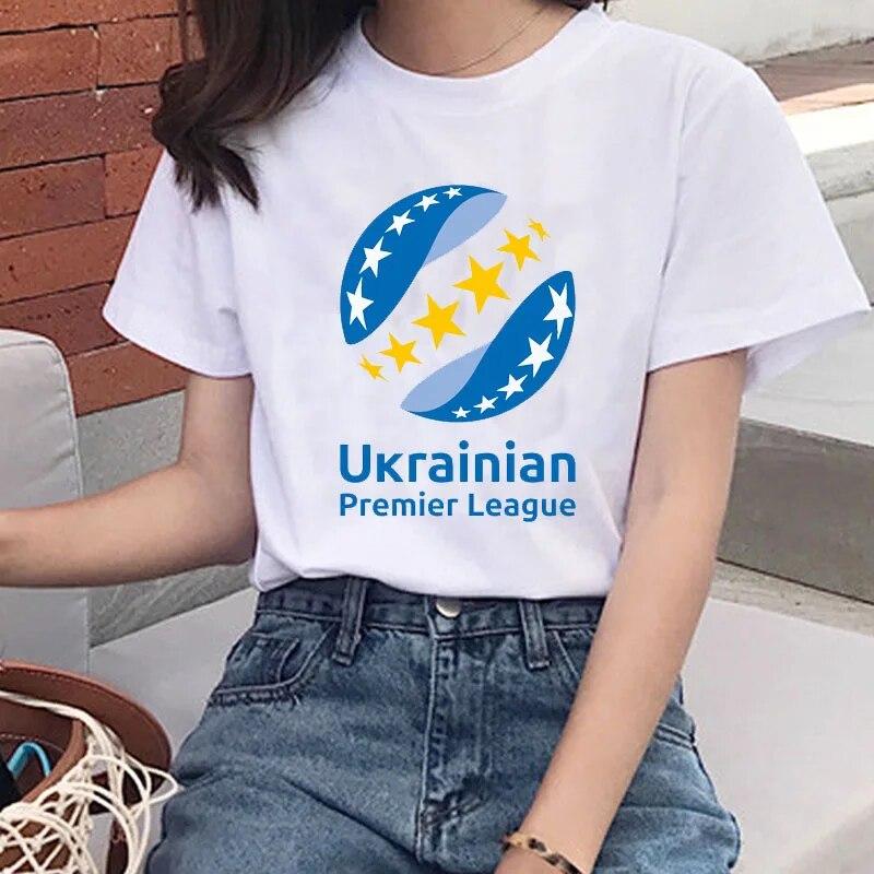 Ukraine Ladies T Shirt Summer Premium Short Sleeve T Shirt Flag Classic Ukraine Gift T Shirt Girls Harajuku Love T Shirt Tops Unisex