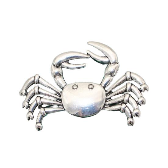 Yousheng Crab Napkin Ring, Reusable Metal Napkin Holder, Coastal Crab Napkin Holder for Summer Gatherings Beach House Parties