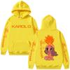 Толстовка Karol G Tropicoqueta для мужчин и женщин, модная толстовка в стиле поп-музыки, унисекс, повседневная, флисовая, свободного кроя, пуловер.