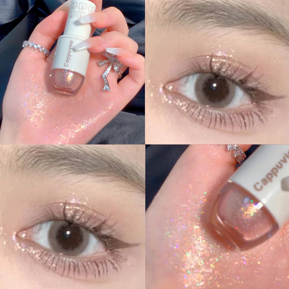 CAPPUVINI Блестящие бриллиантовые жидкие тени для век Sparkle Shine Metal Eye Makeup 6 цветов