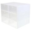 Plastic Drawer Shoe Cabinet Organizer Container Box 6 Pieces