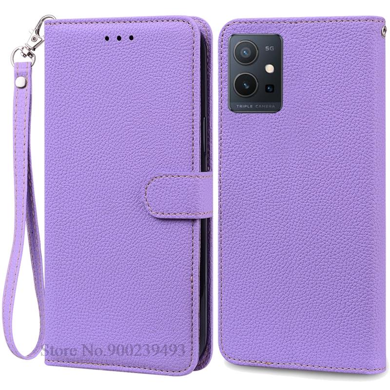 Для Vivo Y55 5G чехол-кошелек кожаный флип-чехол для Vivo Y55 5G чехол-книжка-подставка чехол-кошелек Coque Fundas