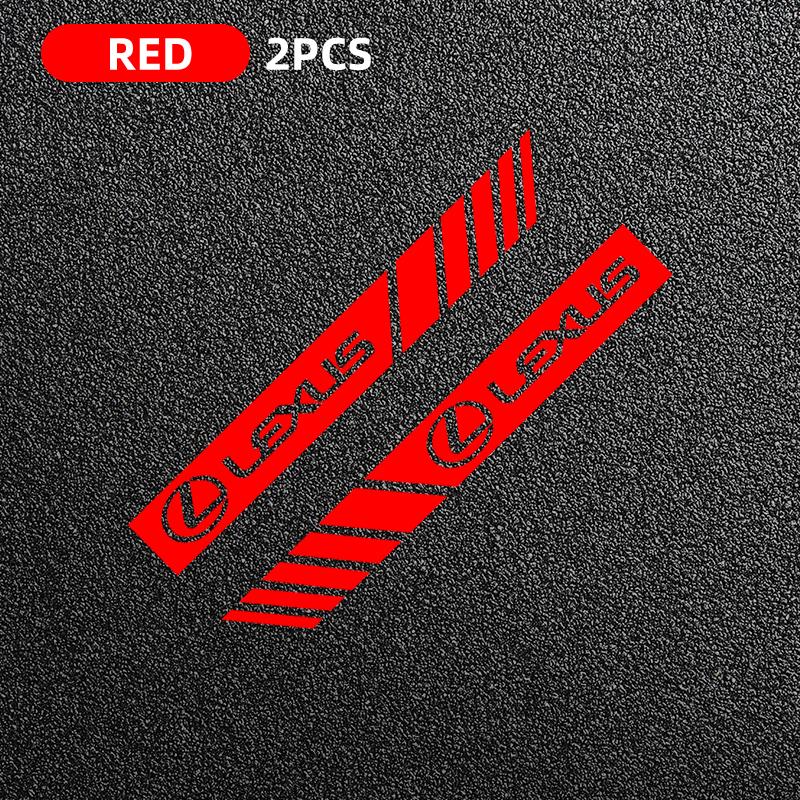 2PCS Car Rearview Mirror Logo Sticker Vinyl Film Decoration Decals for Lexus ES300 RX330 RX300 GS300 IS250 IS200 CT200h NX RX