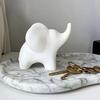 Миниатюрная фигурка слона, Минималистичная 3D-печатная статуэтка слона, Слон на удачу, Коллекционный орнамент для современного дома, Декор для офиса
