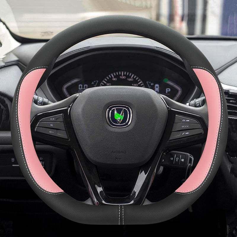 Suitable for Changan Cs35plus CS75 Cs85 Eado DT Yuexiang V3 V7 V5 Car Steering Wheel Cover Genuine Leather